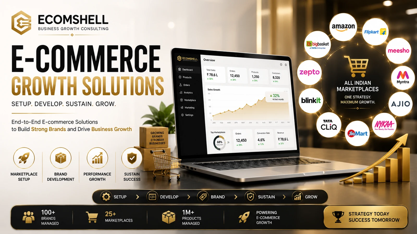 E-commerce growth and marketplace management